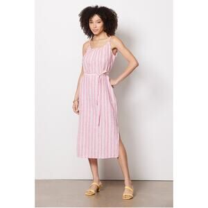 MICHAEL STARS NWT Matilda Striped Cotton Midi Dress // M